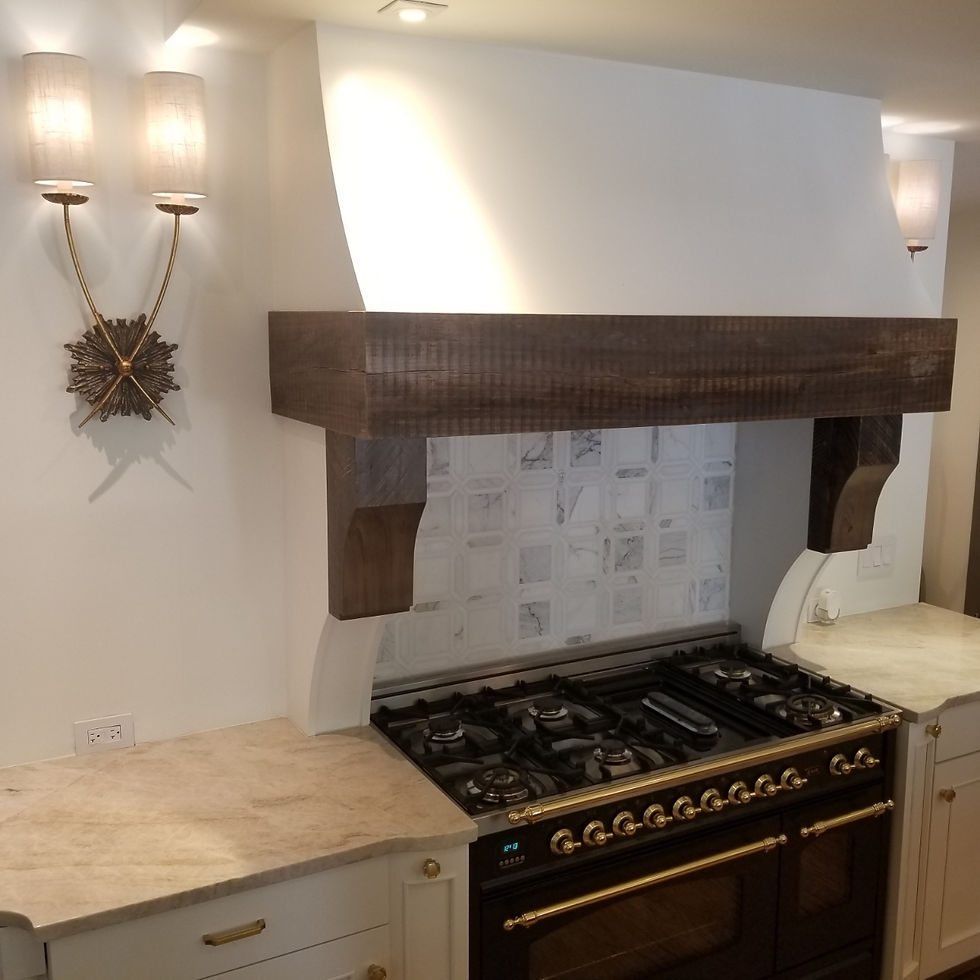 Custom Cypress Range Hood