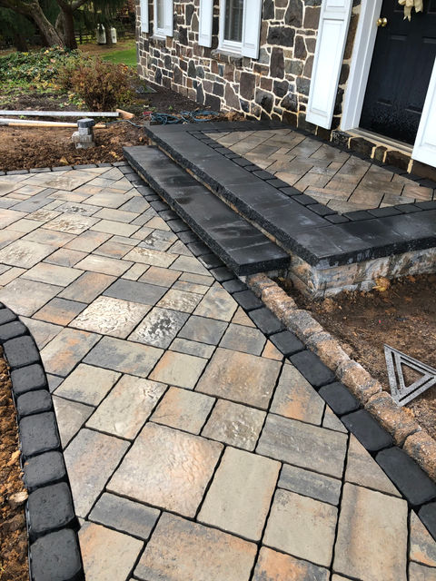 Paver Front Door Step