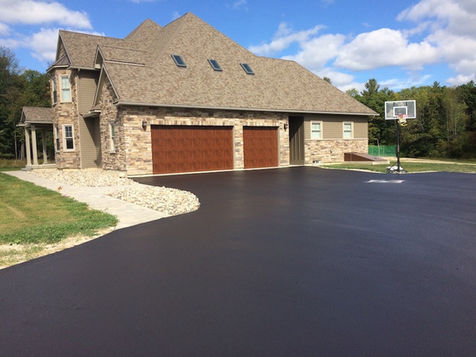 A Local Driveway Seal Coating Project