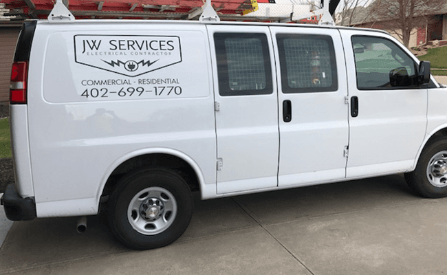 jw electrician van