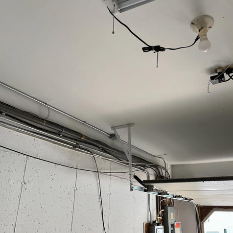 A Newly Installed Garage Door Opener