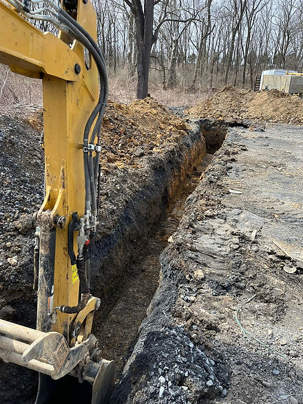 A Sewer Line Being Repaired
