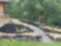 Stone Steps, Boulder Retaining Walls, Fresh Mulch, & Gravel Hardscaping