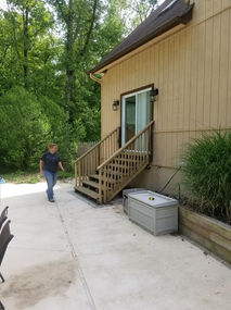 Weathered Wood Steps