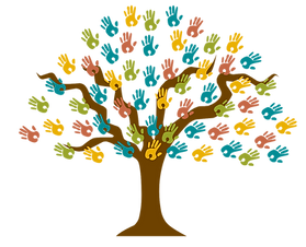 A Tree of Hand Prints