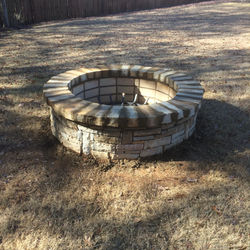fire pit installation
