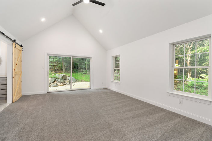A Carpeted Master Bedroom