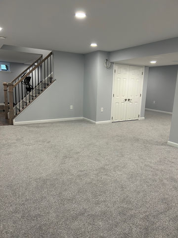 Basement With Recessed Lighting