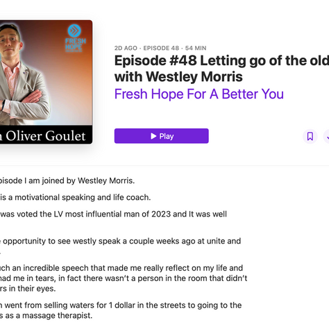 Fresh Hope For A Better You