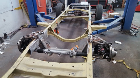 Sheet Metal Work for a Vehicle Frame
