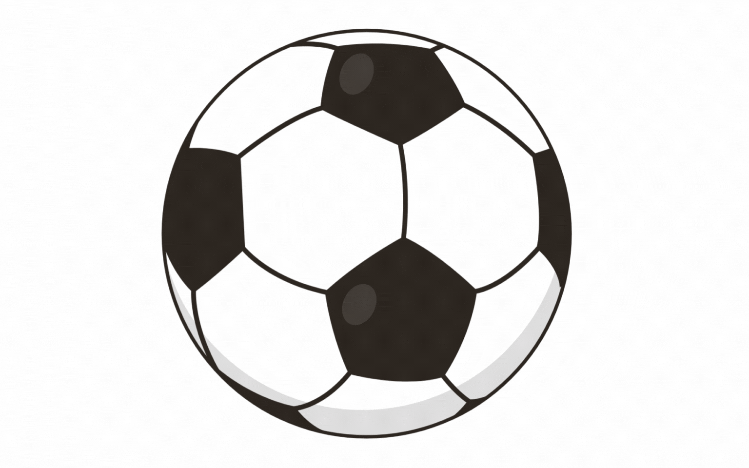 A Spinning Soccer Ball