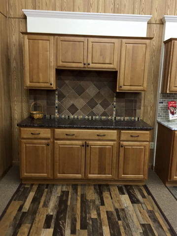 Wooden Cabinetry &  Marble Counters