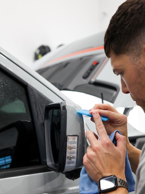 Truck Detailer Using a Clay Bar