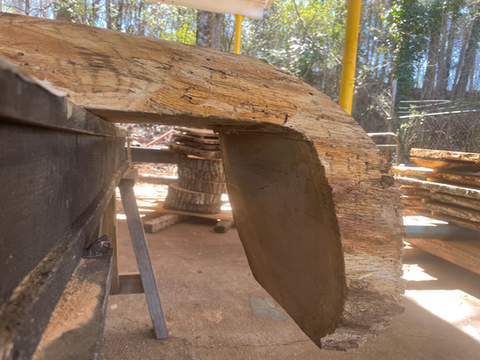 A Professionally Cut Log Piece