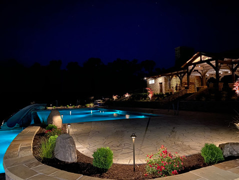 Landscape lighting job