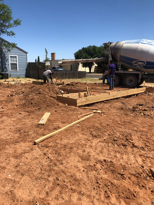Construction Company Laying a Foundation