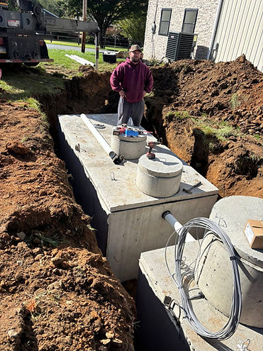 New Septic Tanks Being Installed