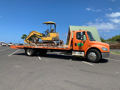 Container Drayage Hauling Flatbed Low Boy Trailer Delivery Company