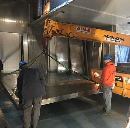 Cryo Equipment Being Installed in a New Facility