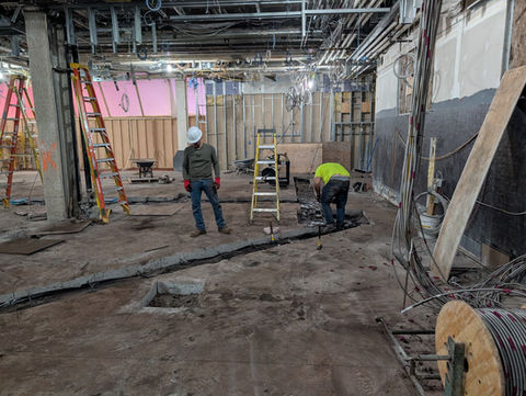 Our Commercial Contracting Crew Working Hard