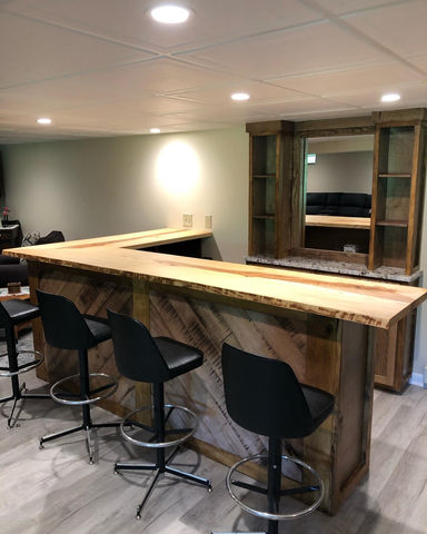 Basement Bar Area