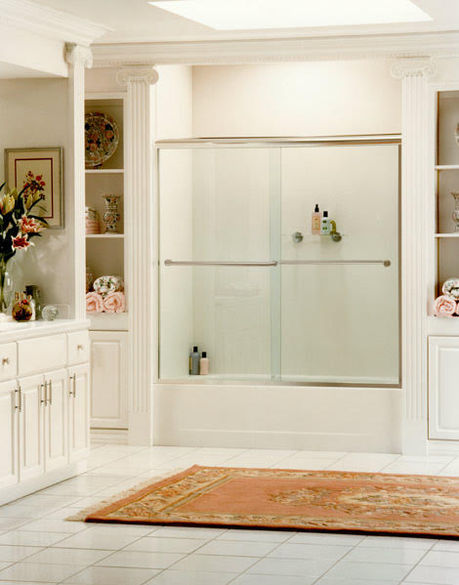Shower with Sliding Glass Doors