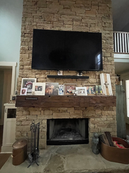 Solid Beam Mantel