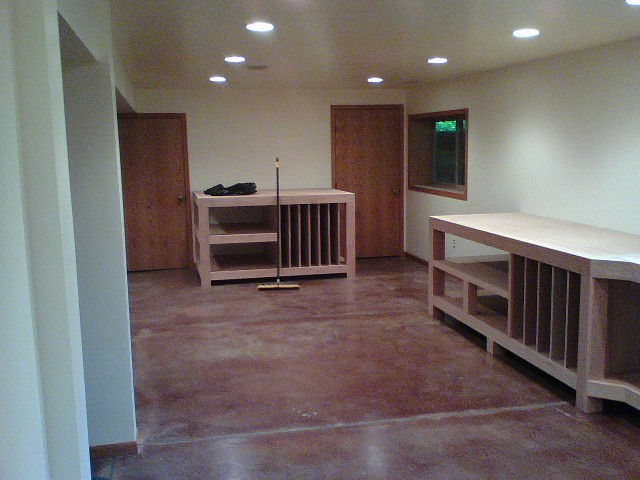 Basement Finish & Shelves