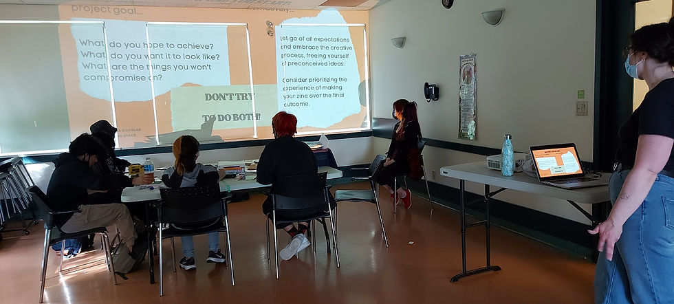 Zine workshop with EA Douglas