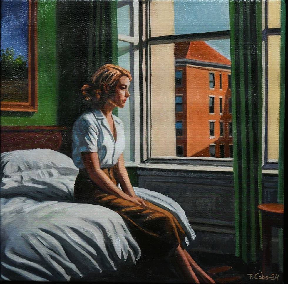 Morning sun in the bedroom