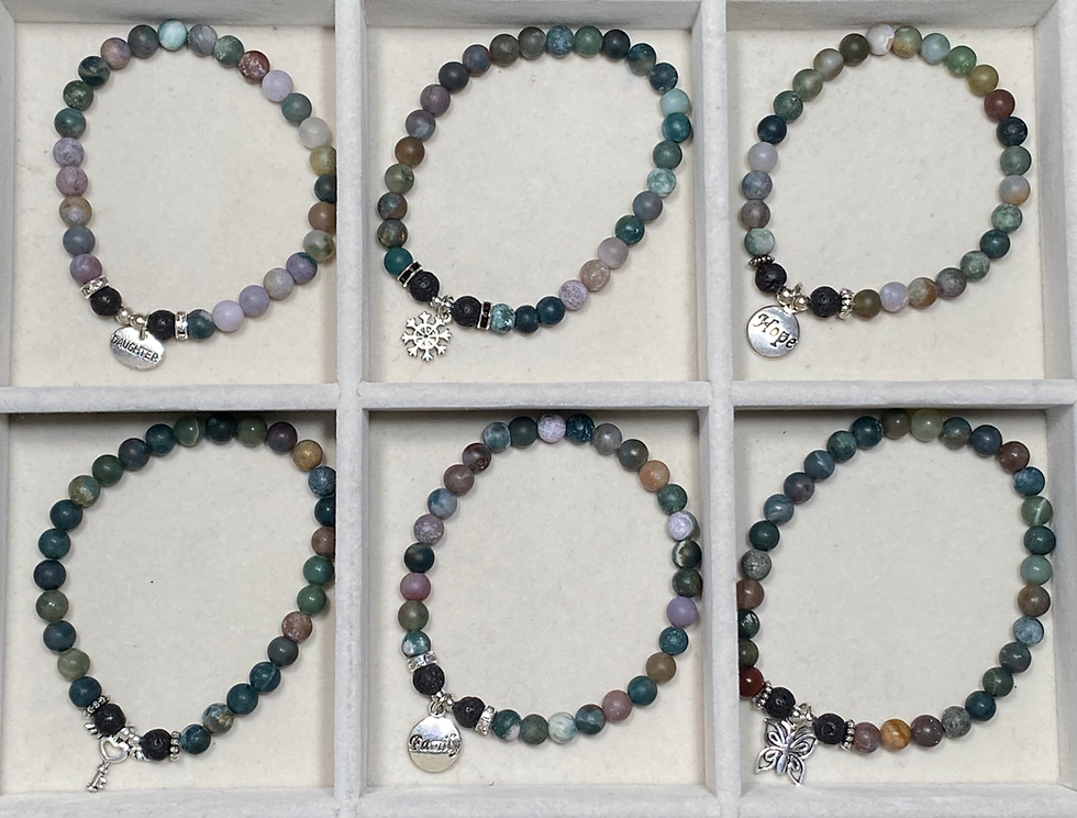 Thumbnail: Indian Agate (Matte Finish) - Flying Heart Key