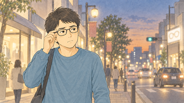 夕方になると見づらい