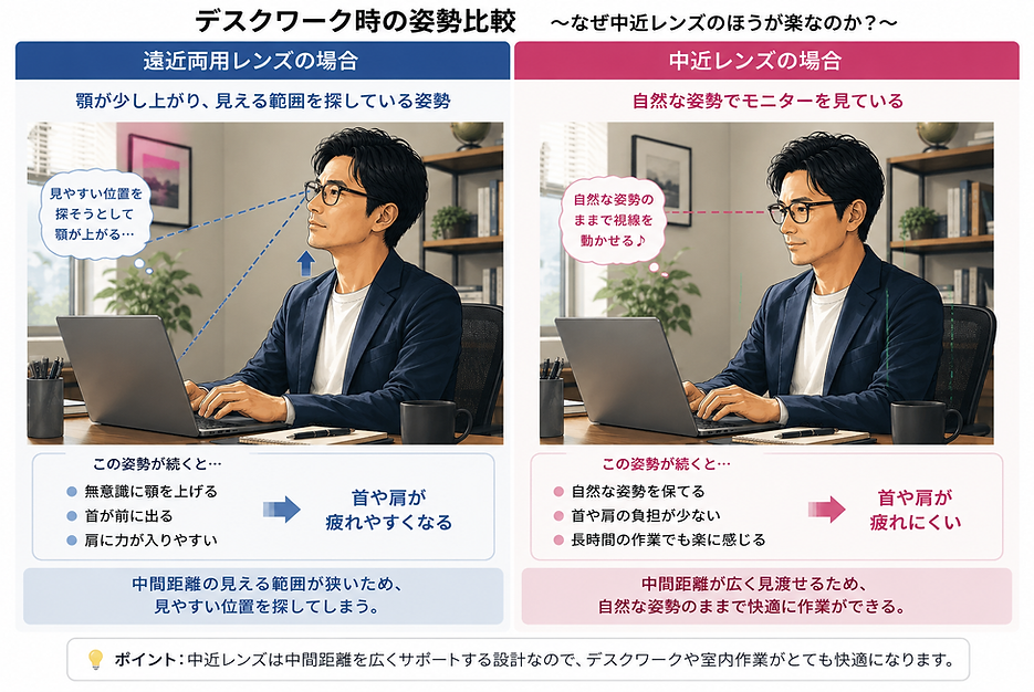 顔の上げ下げ