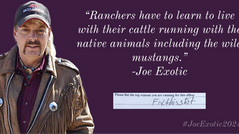 Ranchers have to learn to live with their cattle running with the native animals.