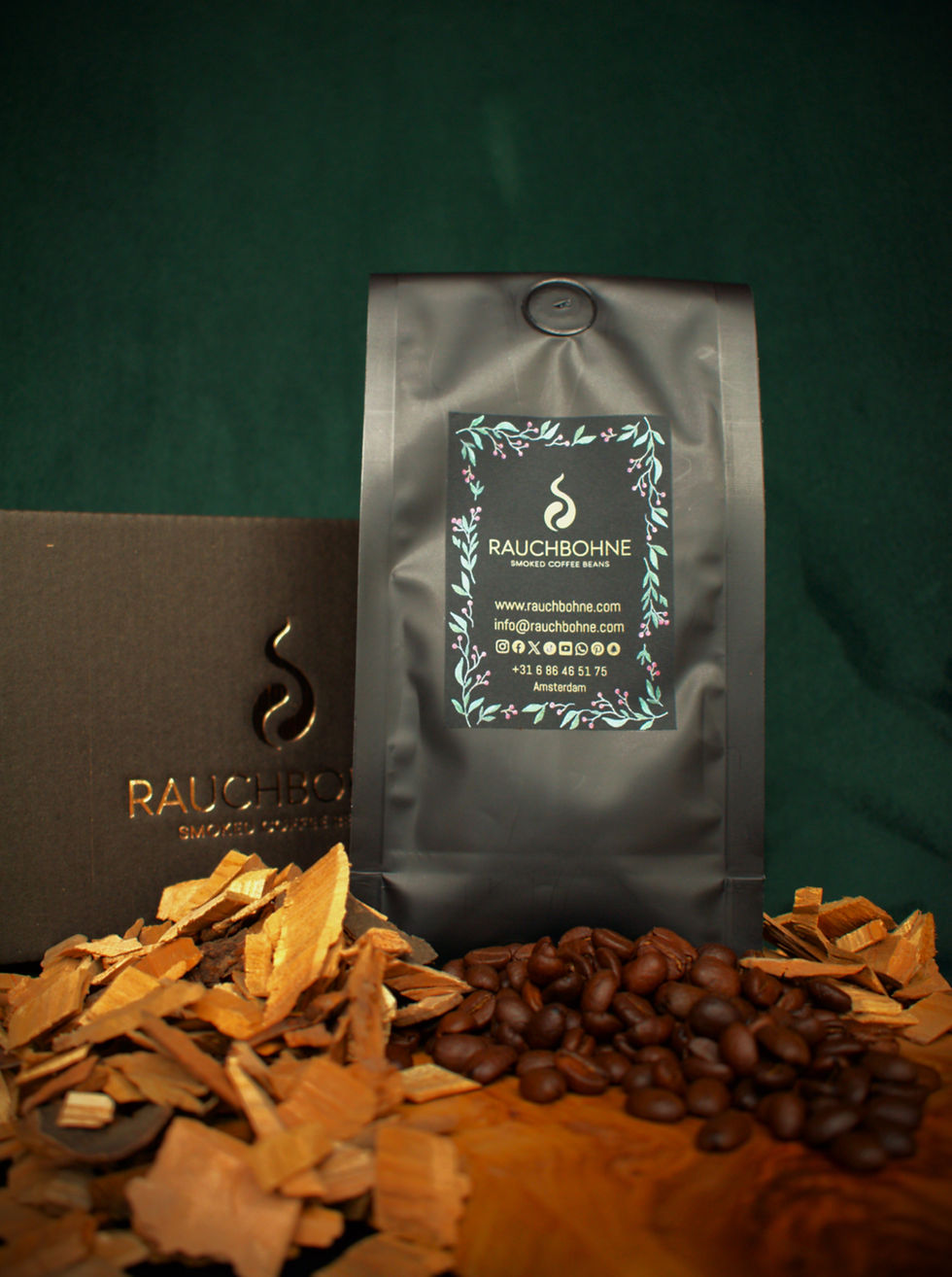 Cherry Wood smoked Ethiopian coffee beans