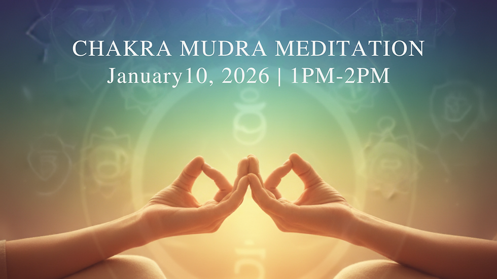 Unwind & Recharge: Chakra Balancing Meditation with Mudras 