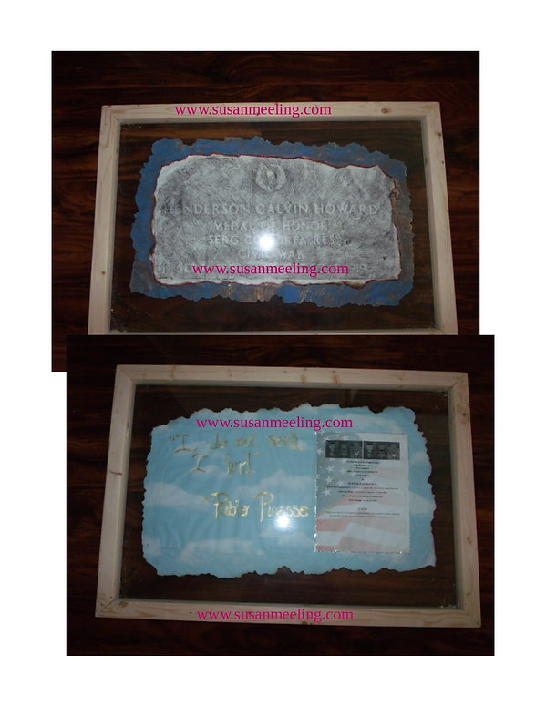 Medal of Honor Art Project By: Susan MeeLing, Medal of Honor Henderon Calvin Howard, Quote Pablo Pause, Civil War, Colorado, US Army