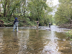 Cap Wiese Fly Fishing in a River