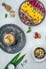 a beautiful plate with delicious food