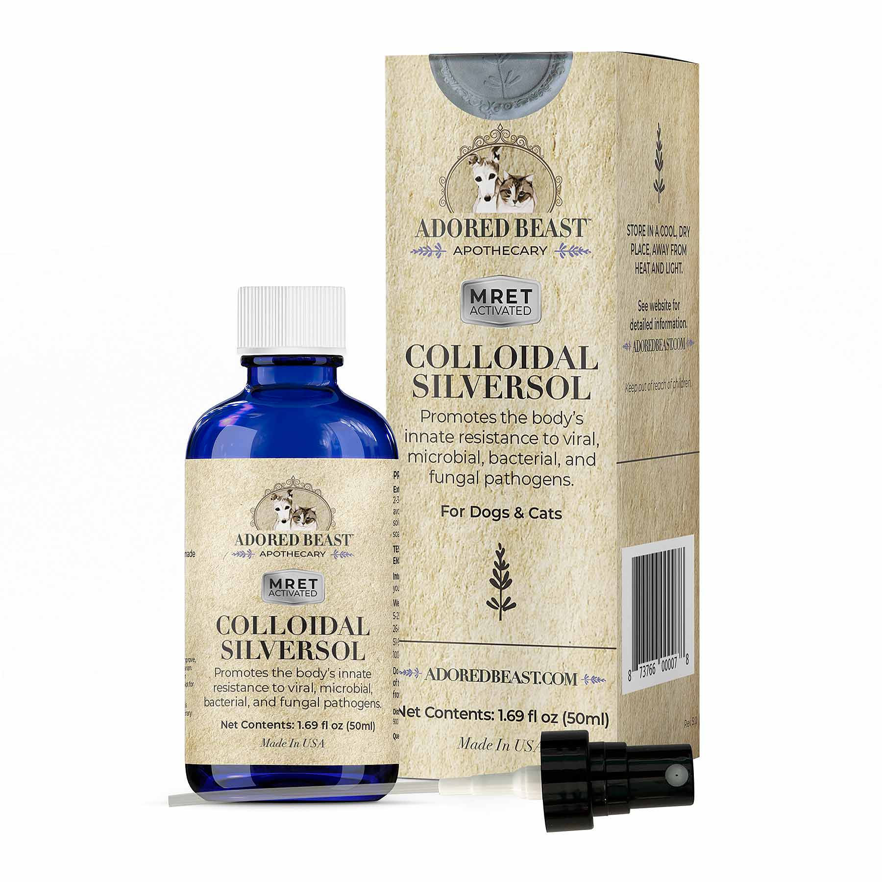 Colloidal Silversol | MRET Activated bottle with box
