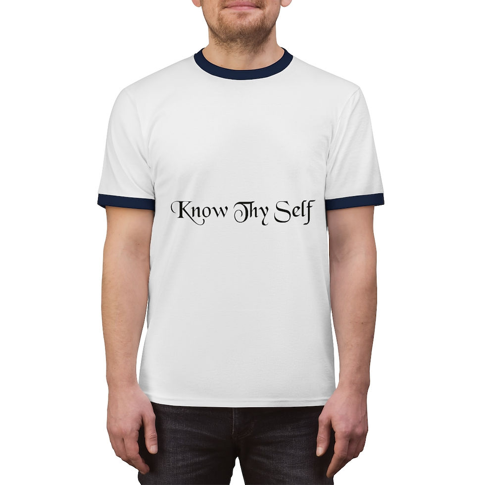 Thumbnail: Know Thy Self Unisex Ringer Tee 