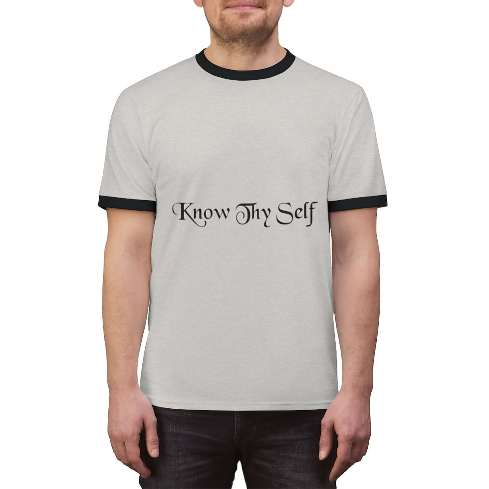 Thumbnail: Know Thy Self Unisex Ringer Tee 