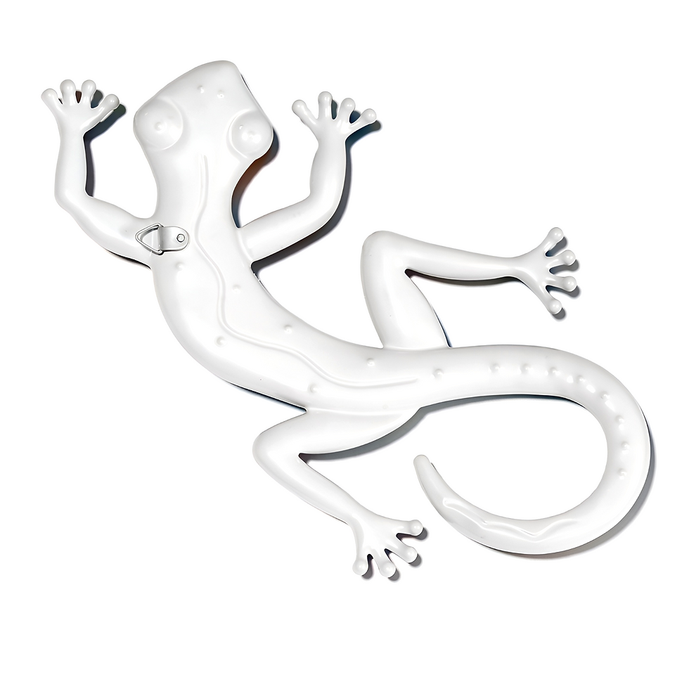 Thumbnail: Gecko Red and Green Metal Wall Art 12 Inches Length