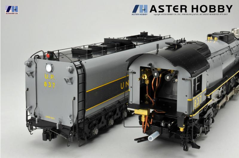 Thumbnail: Ultra rare AsterFEF-3 4-8-4 Live Steam in UP Passenger livery #837