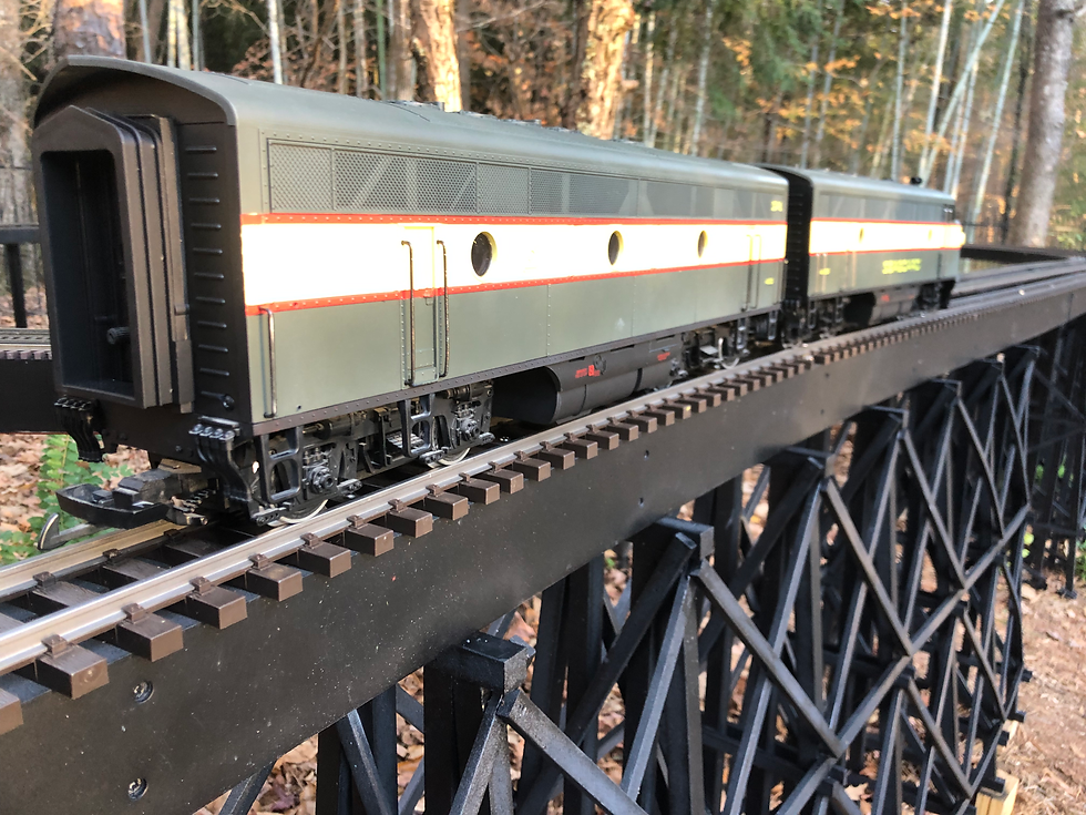 Thumbnail: SEABOARD Freight Custom Painted LGB F7AB with digital sound