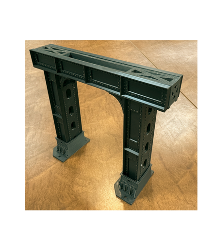 G Scale Hand Railing PAIR (2) - Art Deco Steel Support G Scale kits | www.RAILCLAMP.com