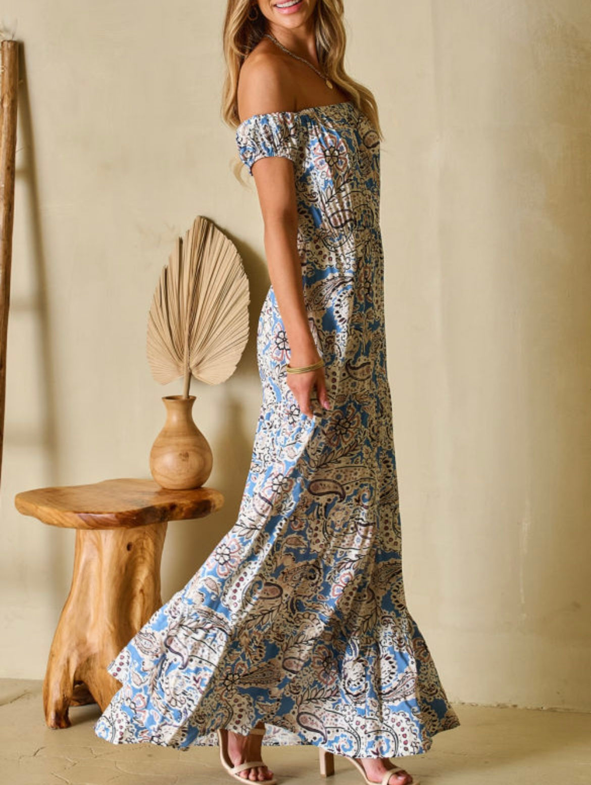 Blue Paisley Dress