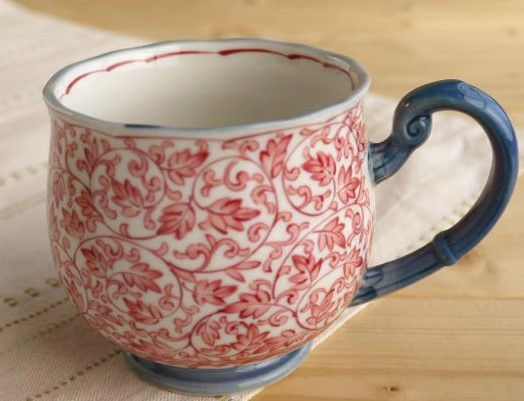 Thumbnail: Bloom - 染赤繪唐草 Pair Mug of 2 250ml