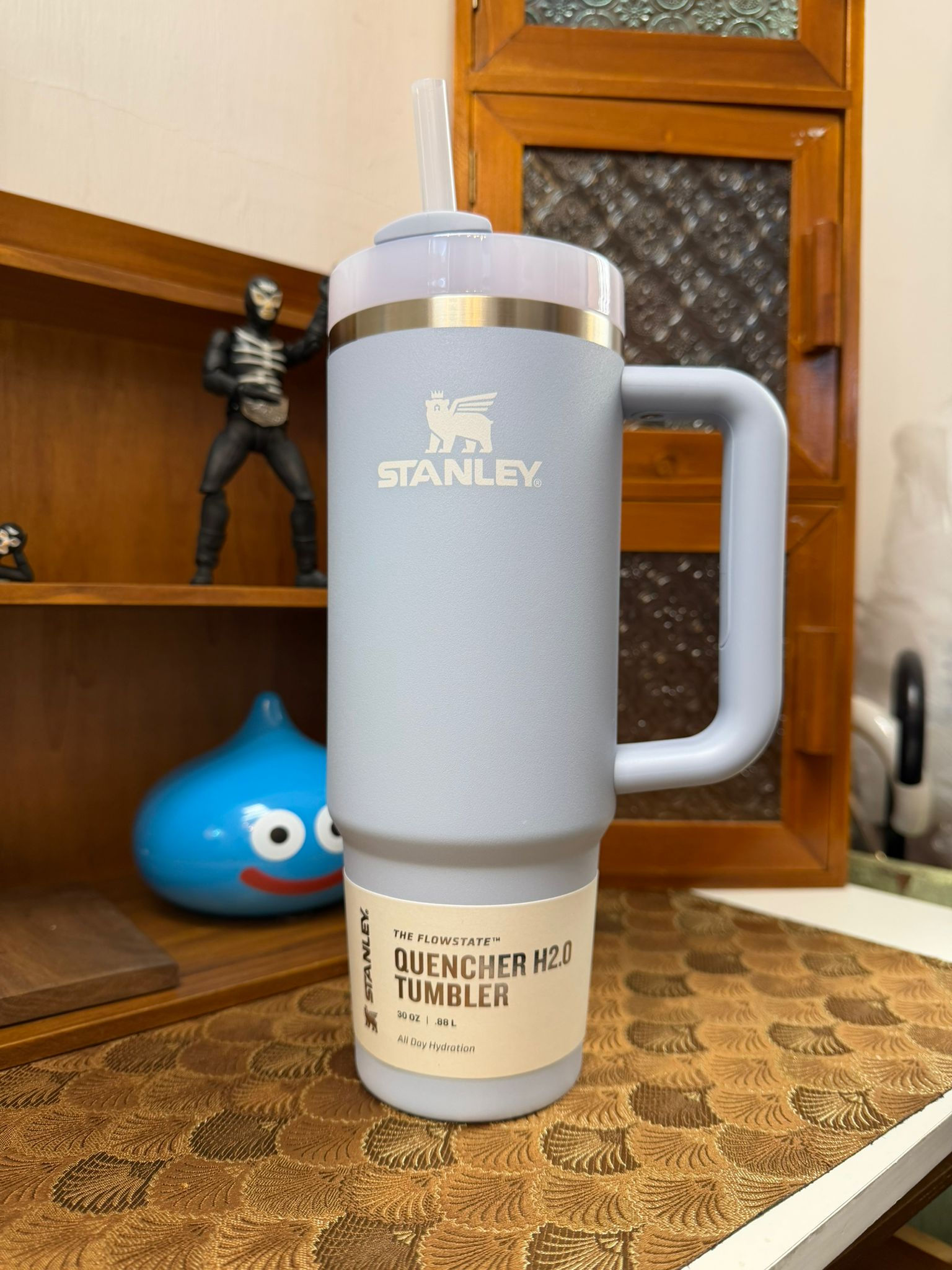 STANLEY Quencher H2.0 FlowState™ 30oz 保溫吸管杯｜Blue Dream Stone 夢幻藍石