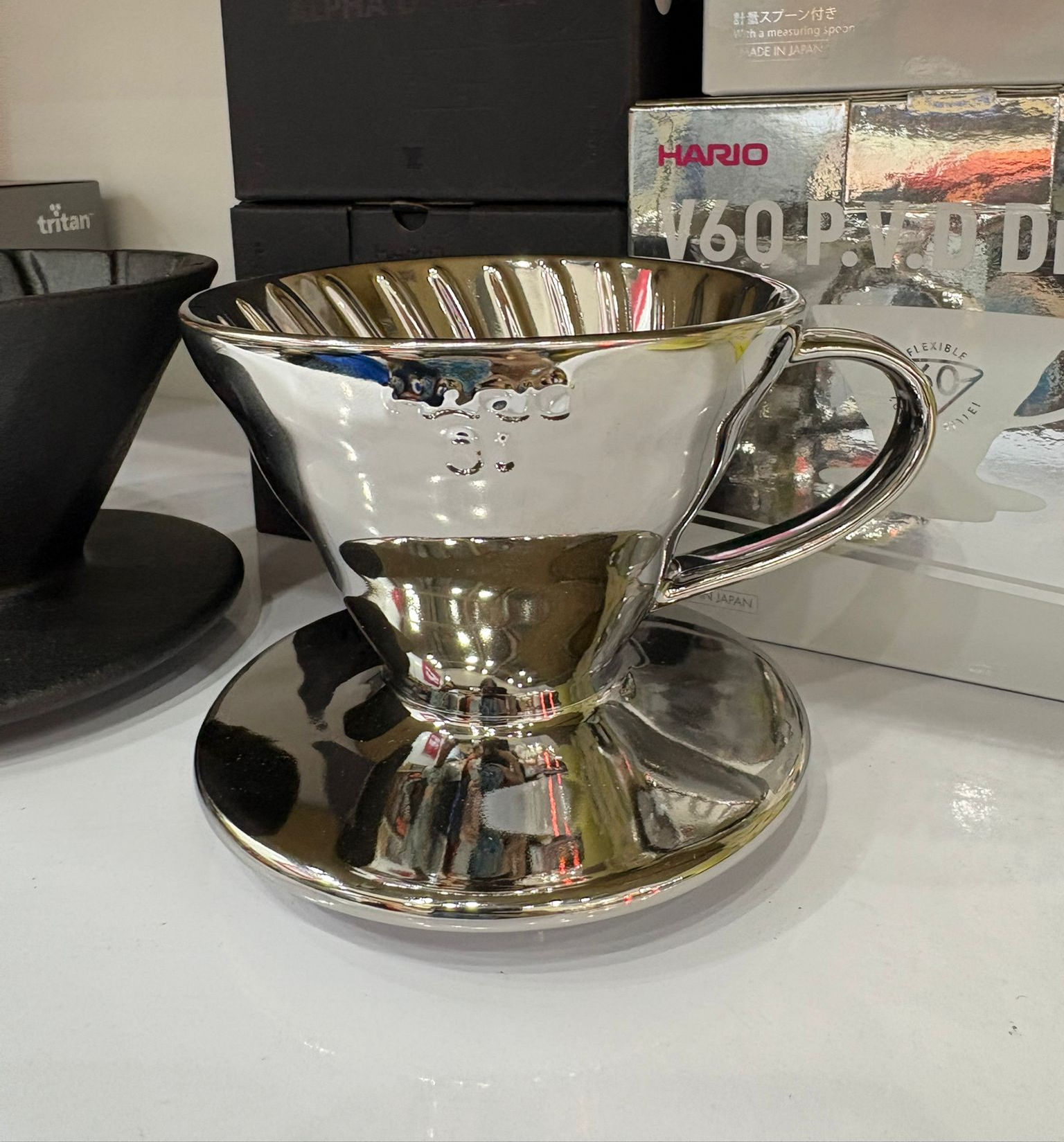Hario V60 P.V.D Dripper Silver - Size 01